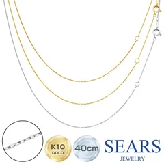 K10WGネックレス ダイヤ 10金ホワイト 41.6㎝ 0.8g N039 K10WGネックレス ダイヤ 10金ホワイト 41.6㎝ 0.8g N039