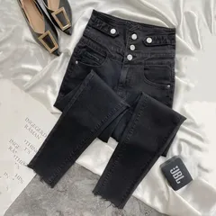 スキニーパンツ レディース デニム パンツ ストレッチ ハイウエスト  美脚 美尻 春 秋 ボディーライン 細見え 動きやすさ 大きいサイズ ジーンズ ストレッチスキニー ボトムス 履きやすい 美シル#lss963