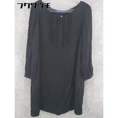 ◇ ◎ NIMES ニーム 長袖 膝丈 ワンピース ブラック レディース 【中古】 【1002802127106】のサムネイル