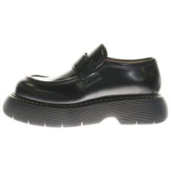 BOTTEGA VENETA (ボッテガヴェネタ) ラバーティン スウェル ボールド ローファー レザー 厚底 シューズ ブラック 679497 V10T0 1000