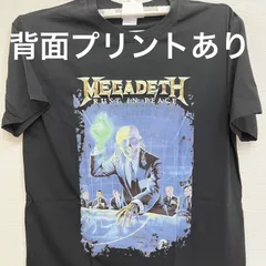 新品 メガデス MEGADETH RUST IN PEACE バンドTシャツ ブラック ロックTシャツ バンティー ミュージックTシャツ 両面プリント