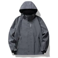 種類14：5XL/B：アイボリー白 メンズ ファッション 服 男性用 オシャレ シンプル 大人 かっこいい 大きいサイズ ストリート 紳士服 春 秋 アウトドア 防水 ジャケット 黒 カップル 登山 トップス 薄手