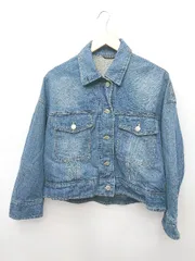 ◇ ⊇ INGNI イング 長袖 デニム ジャケット Gジャン サイズM ネイビー系 レディース P  【1409250043512】