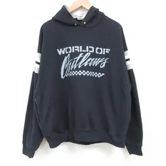 XL/古着 チャンピオン Champion 長袖 スウェット パーカー メンズ 00s WORLD 黒 ブラック 25mar13 中古 スエット トレーナー トップス