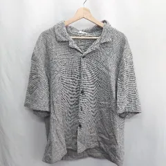 ◇ ⊂ ZARA ザラ 半袖 ニットシャツ サイズXL グレー系 レディース E  【1411280021767】