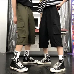 レディース メンズ ショートパンツ クロップドパンツ 七分丈 ハーフパンツ 五分丈 カーゴパンツ ワークパンツ 作業服 ゆったり kDCB769