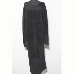 美品 Gelato Pique Joel Robuchon ジェラートピケ ジョエルロブション スムーズィードレス ワンピース PWNO221111 F ブラック レディース 古着 中古 USED