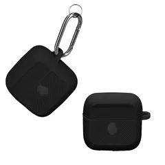 kwmobile イヤホンケース Skullcandy Mod対応 ケース - ワイヤレスイヤホン シリコン 落下防止 黒色のサムネイル