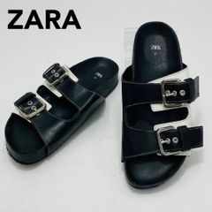 ZARA ダブルバックルサンダル 42 27 9 - メルカリ