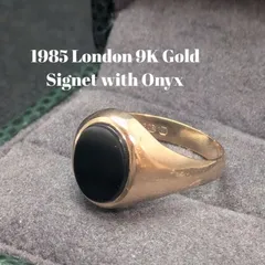 UK K9 ゴールド シグネットリング モノグラム 18号 1951年 UK K9 ゴールド シグネットリング モノグラム 18号 1951年