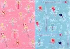 【中古】クリアファイル 総柄 A4クリアファイル2枚セット 「美少女戦士セーラームーン セーラームーンカフェ2019 in BOX CAFE」