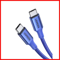 【特価商品】to C USB C USB 断線防止 超急速充電USB iPhone CケーブルPD対応100W/5A 16、MacBook Type Pro、Matebook、iPad、Xperia、Galaxy等Type-c機種対応(1m UGREEN 青いのサムネイル
