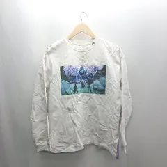 ◇ ⊇ TAKEO KIKUCHI タケオキクチ 長袖 Tシャツ サイズM ホワイト メンズ E  【1502030034585】