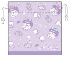 【中古】バッグ(キャラクター) 一松×ニャニィニュニェニョン(総柄) 「おそ松さん×サンリオキャラクターズ ミニ巾着」