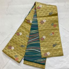 kimonoarisa●美品●最高級西陣織唐織正絹手織り半幅帯半巾帯小袋帯432 kimonoarisa○美品○最高級西陣織唐織正絹手織り半幅帯半巾帯小