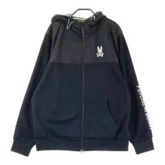 Psycho Bunny - coco 中古 サイコバニー Psycho Bunny レディース パーカー XS 紺 ネイビー 長袖ダブルジップ シンプル  小さい Psycho Bunny - coco 中古 サイコバニー Psycho Bunny