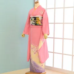 振袖セット　 ピンク　花柄　成人式　卒業式　着物　125
