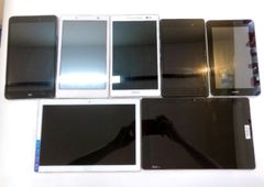 【915-2195】タブレット おまとめ 7点 アンドロイド  Qua tab エイスース レノボ ファーウェイ 未選別 部品取り