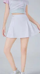 ☆ 3677ホワイト ☆ L ☆ スポーツウェア テニス スポーツスカート テニス スコート かわいい オシャレ レディース スカート テニススカート インナーパンツ付き ポケット フィットネス スポーツ スポーツウェア バドミントン ヨガ ゴルフ 運動