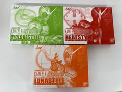 ライダーヒーローシリーズEX 仮面ライダーW サイクロンスタイル3体セット、ヒートスタイル3体セット、ルナスタイル3体セット