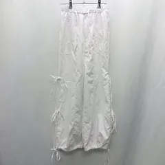 ◇ Θ GRL グレイル ウエストゴム サイドスリット リボン カーゴパンツ サイズF オフホワイト レディース E  【1502060031790】