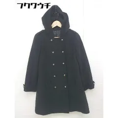 ■ NOLLEY'S Light ノーリーズ ライト ウール フード コート サイズ38 ブラック レディース 【中古】 【1105060007781】のサムネイル