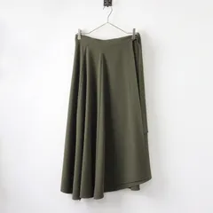 アパルトモン L'Appartement コルピエロ Col Pierrot Wrap ラップスカート 34 カーキグリーン/巻き ロング フレア【2400014413489】