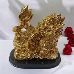 龍の置物 全長41cm ゴールド 村田宏作 昇龍 高岡銅器 - メルカリ