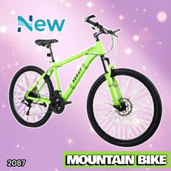 2087 マウンテンバイク ネオン 26インチ シマノ製 21段変速 ディスク