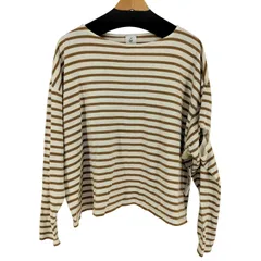 ロクビューティーアンドユースユナイテッドアローズ 6 BEAUTY & YOUTH UNITED ARROWS BORDER SLIT SLEEVE PULLOVER レディース JPN：38 