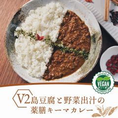 【冷凍】V2.島豆腐と野菜出汁の薬膳キーマカレー［ヴィーガン/ベジタリアン対応］(４食分）