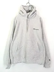 古着 00s Champion Reverse Weave ワンポイント リバース スウェット パーカー グレー L位 古着 