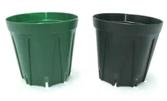 スリット鉢 プラ鉢 6cm 2号 100個セット 　黒（ブラック）スリット プランター プラスチック鉢 鉢2号 2号鉢 2号ポット プラスチック 鉢 まとめ買い セット 植木鉢 スリット植木鉢 ガーデニング ガーデニング用品 プラスチック植木鉢 植物鉢 園芸鉢のサムネイル