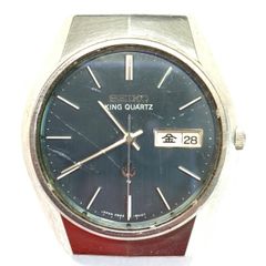 良品 不働 セイコー メンズ 腕時計 1975年製 ヴィンテージ ネイビー QZ