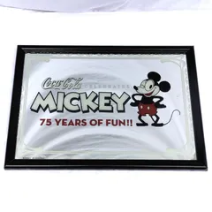 ミッキーマウス　コカ・コーラパブミラー パブミラー コカ・コーラ ✕ ディズニー ミッキーマウス 75周年