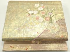 平和屋着物○上質な色無地 絞り 舞花地紋 撫子色 正絹 逸品 未