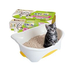 デオトイレ 猫用トイレ本体 子猫*5Kgの成猫用本体セット ナチュラルアイボリー