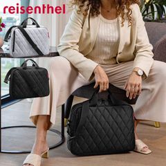 Shoulder bag, business bag, Reisenthel laptop bag, NOTEBOOK BAG RHOMBUS, horizontal, double zipper, for commuting, PC, tablet, women's, shoulder bag, handbag, stylish, school bag