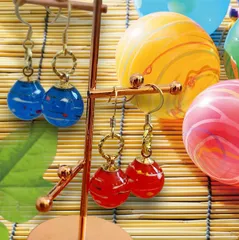 【美品】MIZUKI ミズキピンクトルマリン♡キャビアフープピアス 美品】MIZUKI ミズキピンクトルマリン♡キャビアフープピアス