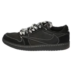 NIKE (ナイキ) ×TRAVIS SCOTT AIR JORDAN 1 LOW OG SP BLACK PHANTOM エアジョーダン1ブラックファントム ローカットスニーカー ブラック US8/26cm DM7866-001のサムネイル