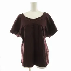 ツモリチサト TSUMORI CHISATO カットソー 半袖 Uネック 2 M 茶 ブラウン /NQのサムネイル
