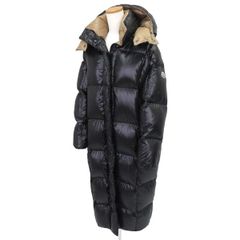 極美品 国内正規品 MONCLER モンクレール PARNAIBA ロゴワッペン ボリューム ダウンパディング ジップアップ ロング ダウン コート 47269
