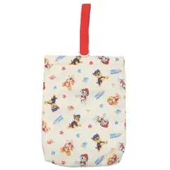 【メール便】パウパトロール シューズバッグ シューズケース アイボリー 新入学 ニシオ 新学期準備雑貨 アニメキャラクター グッズ 