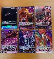 美品 五老星+イム 6枚セット 赤箔 レッドパラレル GODパック 芥見下々 ワンピースカード