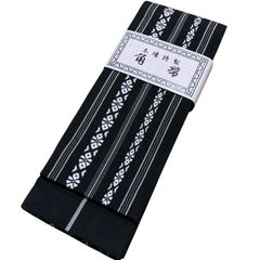 R-1387　角帯　紳士　黒　綿100％　日本製　着物用　浴衣用　メンズ　未使用