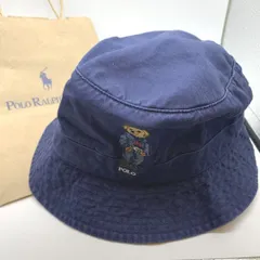 [POLO RALPH LAUREN] ポロ ラルフローレン ポロベア ツイル バケットハット （ネイビー） 日本未発売