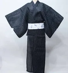 早割 SALE 大人綿麻しじら織✖︎黒地に波柄半幅帯 早割 SALE 大人綿麻しじら織✖︎黒地に波柄半幅帯