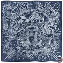 HERMES エルメス カレ100 Please Hold The Line プリーズ ホールド ザ