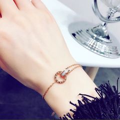 【在庫限り】　クロック　ブレスレット　ピンクゴールド