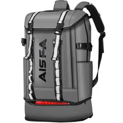 防災 アウトドア旅行 USB充電ポート付き ラップトップバック 通勤 ビジネス PC 防水15.6インチ 30L スクエア 靴/弁当収納 バックパック リュックサック リュックメンズ [AISFA]